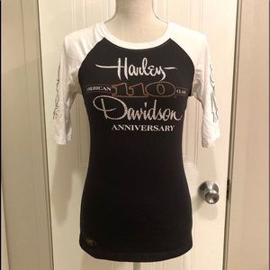 Harley-Davidson Half Sleeve Graphic Tee Sz S
